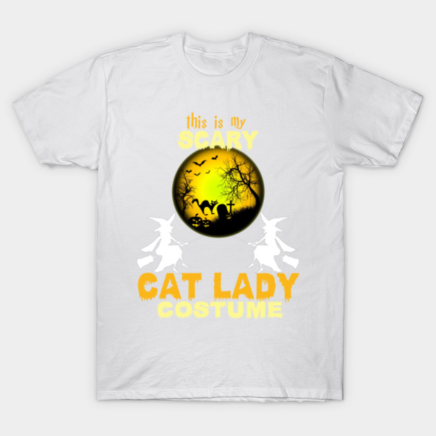 This Is My Scary Cat Lady Costume T-Shirt-TOZ